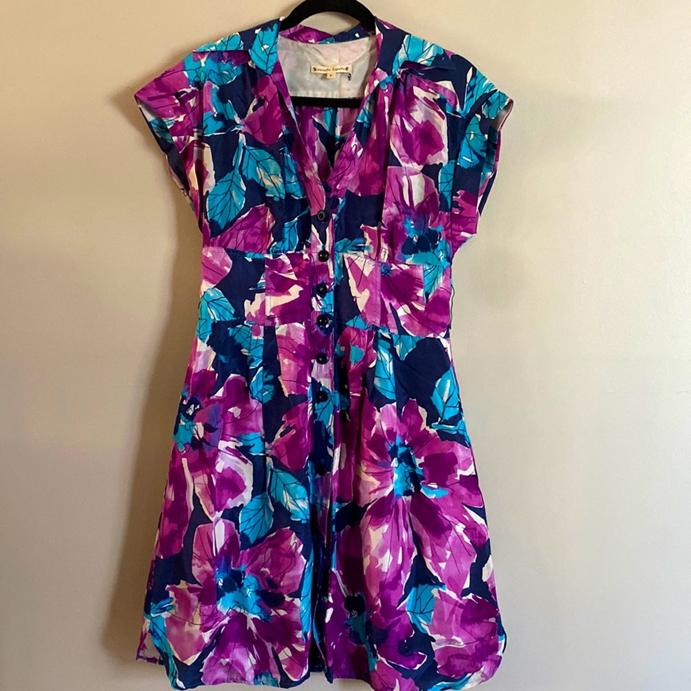 Nanette Lepore • floral button down dress